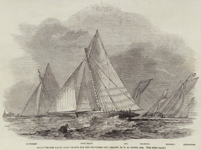 Royal Thames Yacht Club, competencia por la Copa Belvidere de Nicholas Matthews Condy